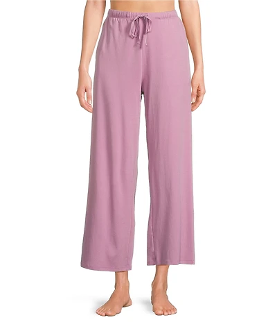 Eileen Fisher Organic Cotton Wide Ankle Knit Sleep Pants