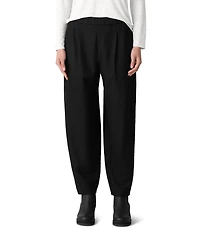 Eileen Fisher Wool Jersey Pleated Lantern Pants