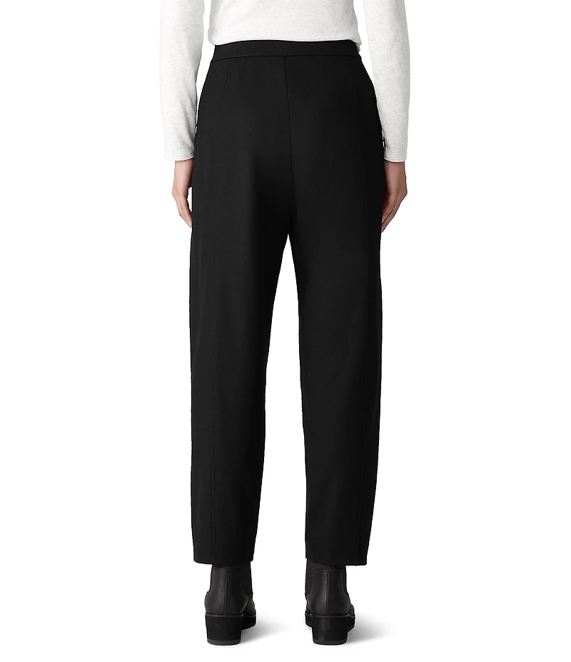 Eileen Fisher Wool Jersey Pleated Lantern Pants
