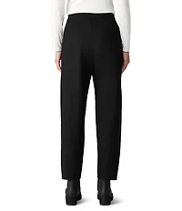Eileen Fisher Wool Jersey Pleated Lantern Pants