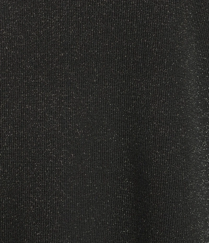 Eileen Fisher Wool Lurex Crew Neck Long Sleeve Sweater