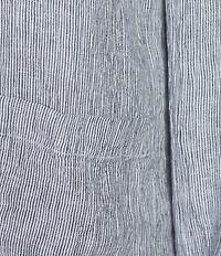 Eileen Fisher Yarn-Dyed Stripe Organic Linen Notch Lapel Long Sleeve Coordinating Blazer