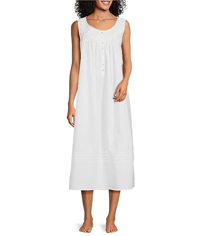 Eileen West Ballet Woven Sleeveless Scoop Neck Ballet Nightgown