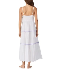 Eileen West Ballet Woven Sleeveless V-Neck Strappy Modern Nightgown