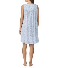 Eileen West Floral Print Sleeveless Sweetheart Woven Chemise