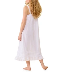 Eileen West Julia Solid Sleeveless Sweetheart Neck Swiss Dot Woven Ballet Nightgown
