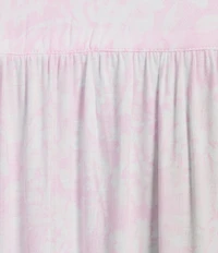 Eileen West Plus Size Floral Cap Sleeve Sweetheart Neck Modal Jersey Knit Waltz Nightgown