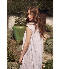 Eileen West Rosebud Print Cap Sleeve Sweetheart Neck Jersey Knit Short Nightgown