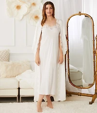 Eileen West Silky Satin Long Nightgown