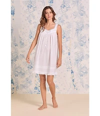 Eileen West Sleeveless Sweetheart Neck Woven Lawn Chemise