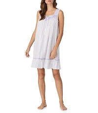 Eileen West Sleeveless Sweetheart Neck Woven Short Nightgown