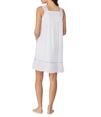 Eileen West Sleeveless Sweetheart Neck Woven Short Nightgown