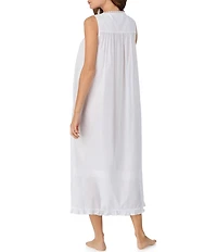 Eileen West Solid Sleeveless Sweetheart Neck Woven Lawn Ballet Nightgown
