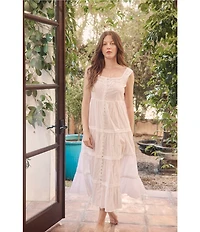 Eileen West Solid Sleeveless Sweetheart Neck Woven Lawn Cotton Ballet Nightgown