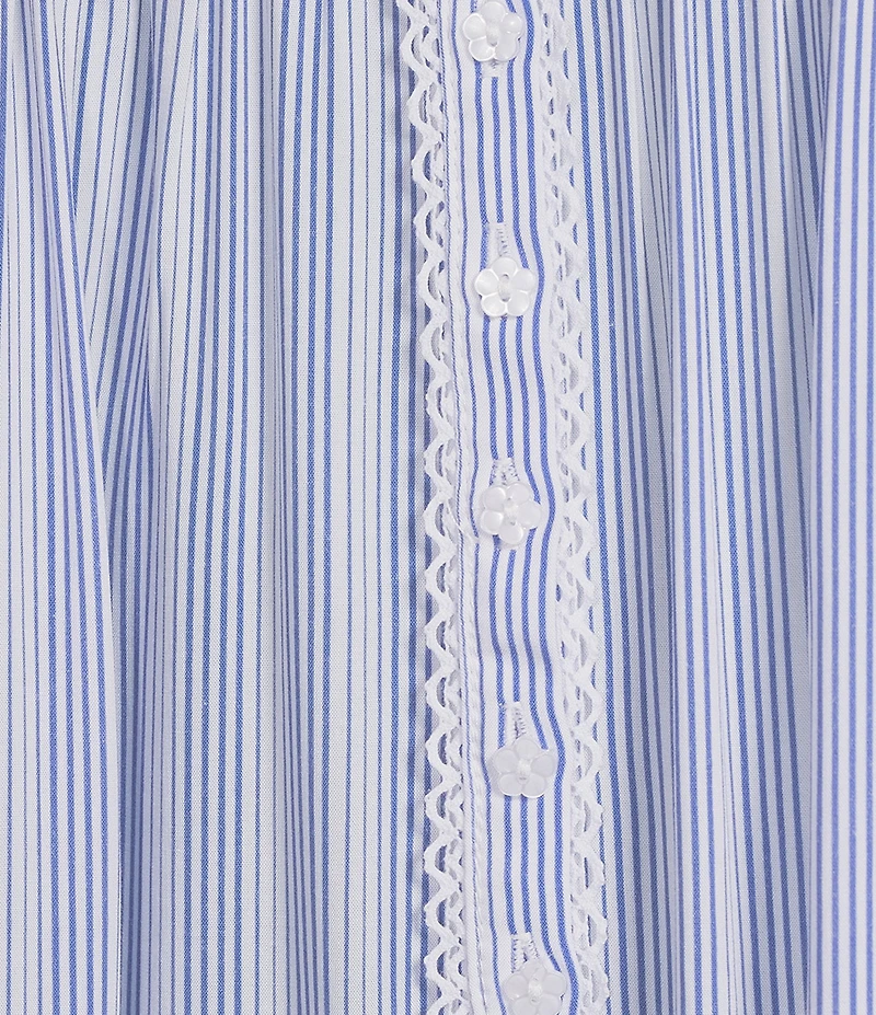 Eileen West Stripe Print Sleeveless Sweetheart Woven Chemise