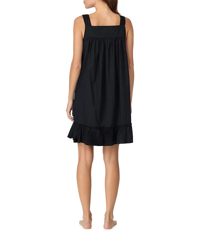 Eileen West Sweetheart Neck Sleeveless Woven Short Nightgown
