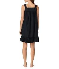 Eileen West Sweetheart Neck Sleeveless Woven Short Nightgown