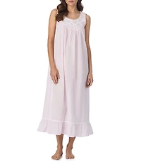 Eileen West Swiss Dot Sleeveless Scoop Neck Woven Ballet Nightgown
