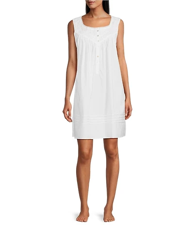 Eileen West Woven Sleeveless Scoop Neck Chemise