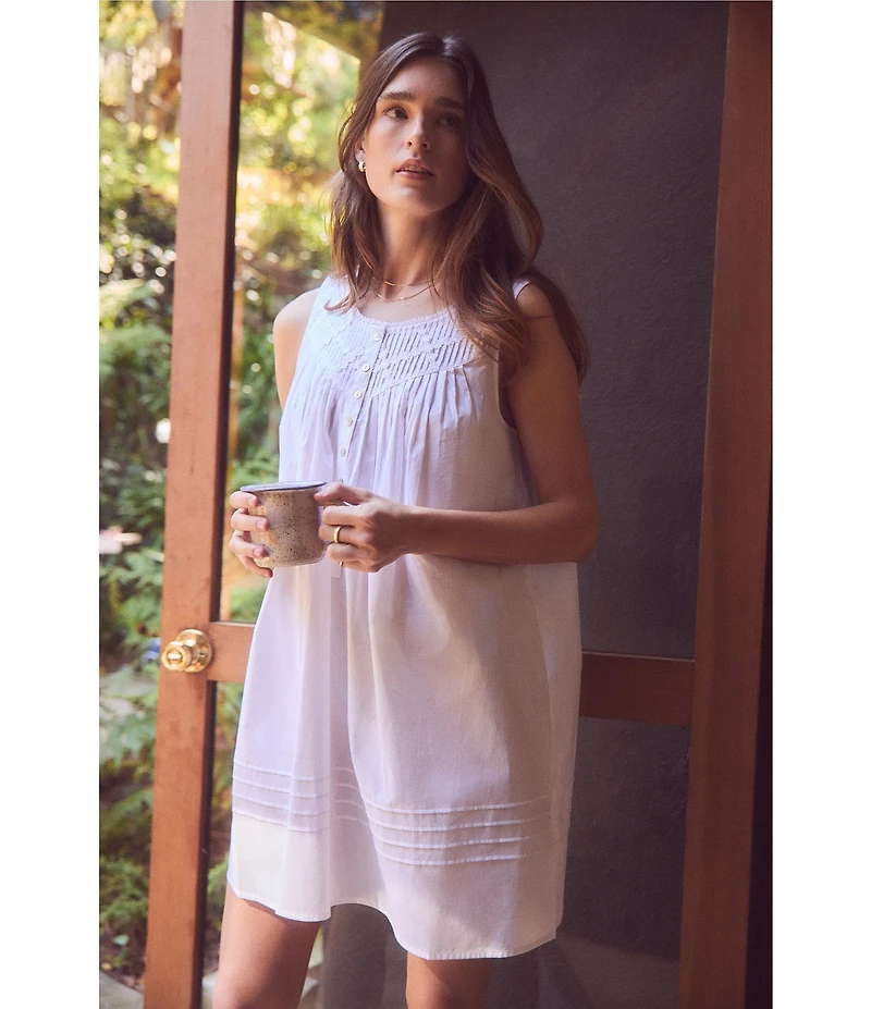 Eileen West Woven Sleeveless Scoop Neck Chemise