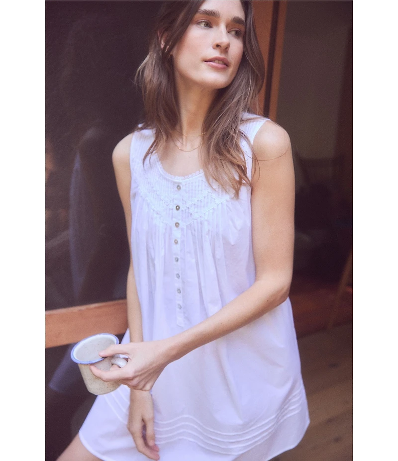 Eileen West Woven Sleeveless Scoop Neck Chemise