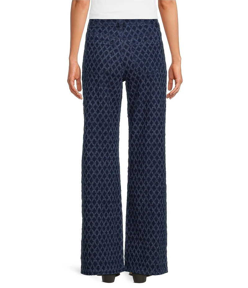ELAN Coordinating Denim Diamond Wide Leg Jeans