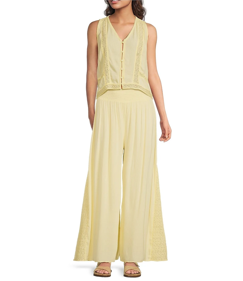 ELAN Coordinating Wide Leg Pull-On Pants