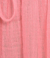 ELAN Cotton Blend Coordinating Sleeveless Tie Front Flyaway Top