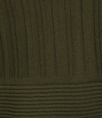 Elan Ribbed Crew Neck Cap Sleeve A-Line Dress