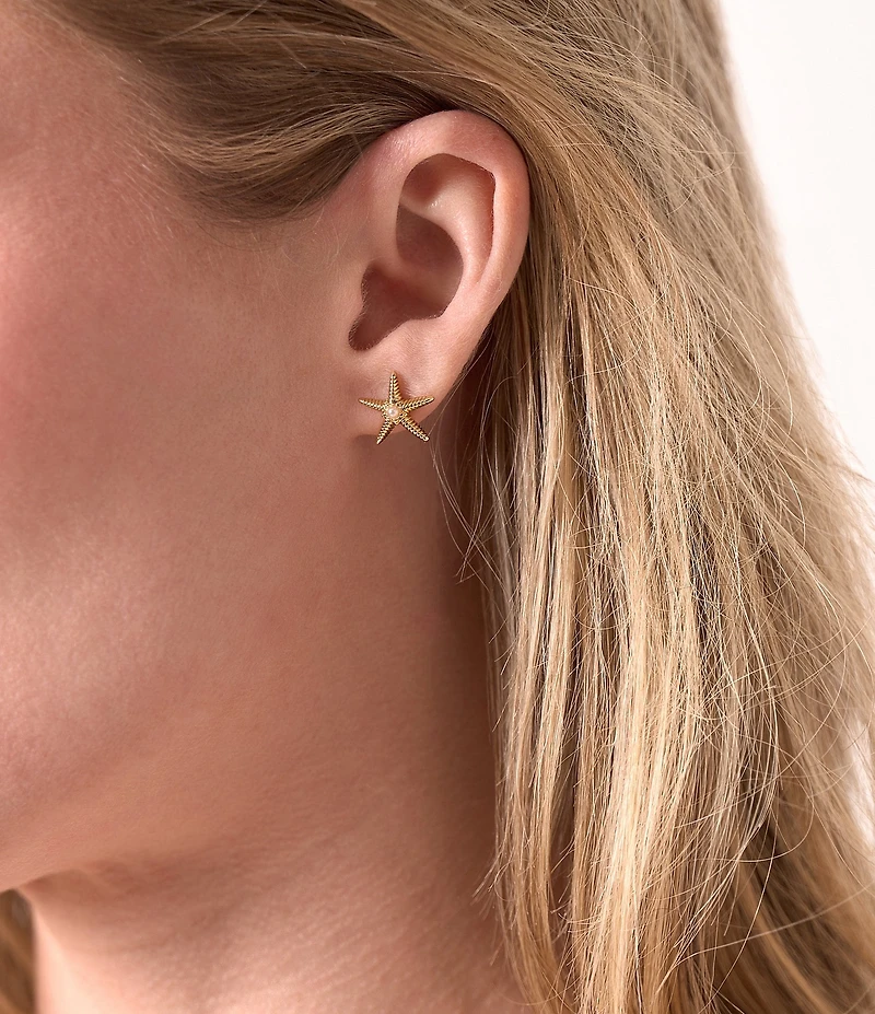 Electric Picks Current Starfish Resort Stud Earrings