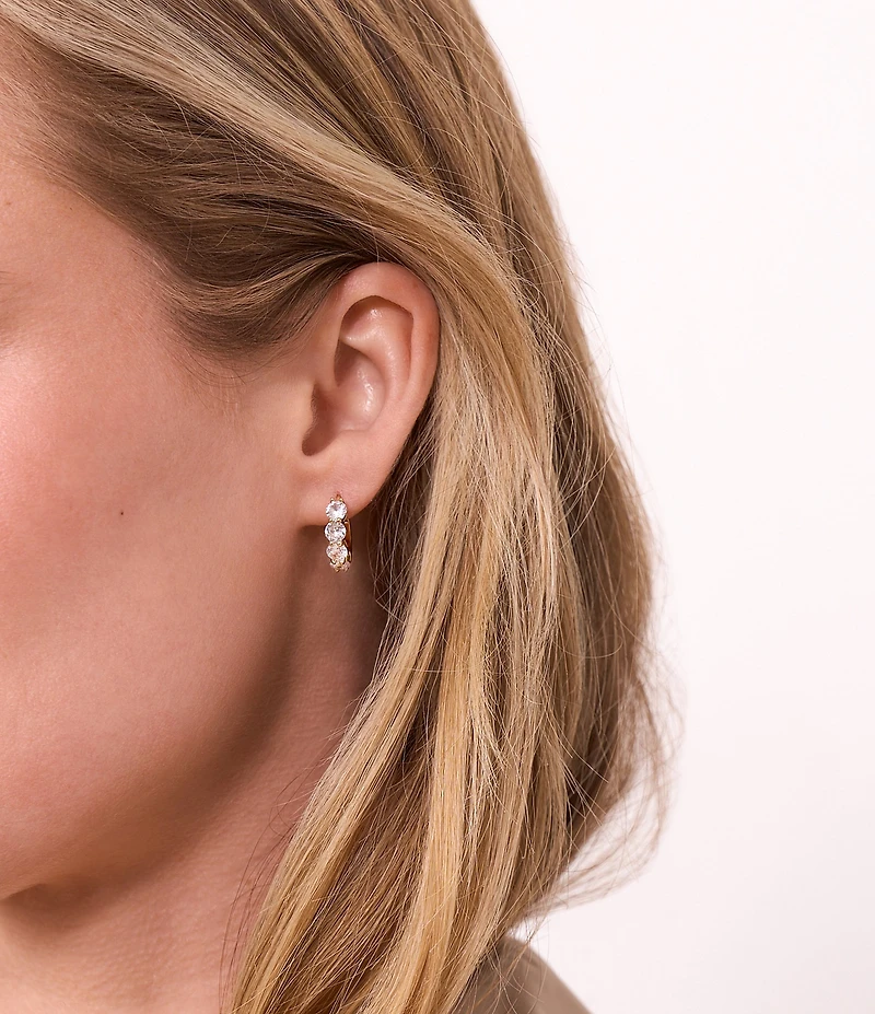 Electric Picks Daphne Rhinestone Hoop Earrings