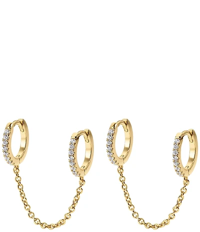 Electric Picks Double Down Hoop Earrings