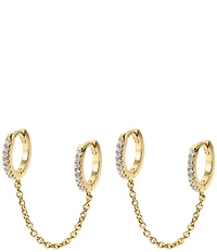 Electric Picks Double Down Hoop Earrings