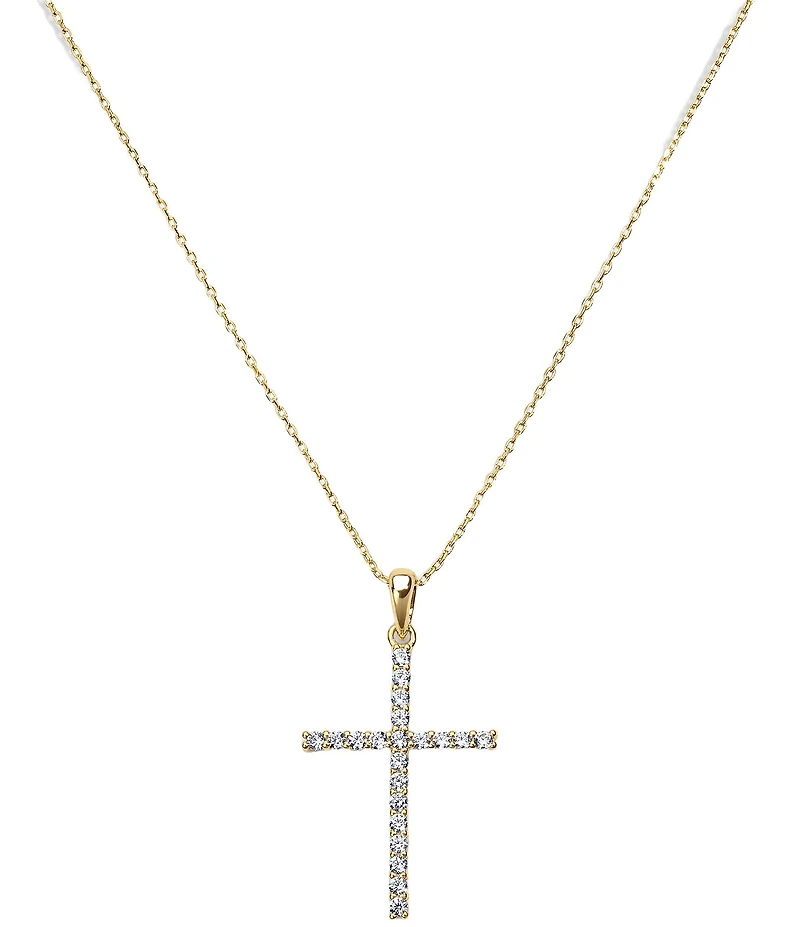 Electric Picks Dove Cross Short Pendant Necklace