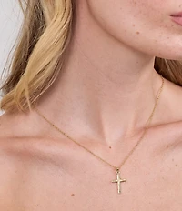 Electric Picks Everyday Cross Short Pendant Necklace