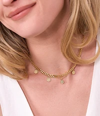 Electric Picks Golden Empire Short Multi Strand Necklace