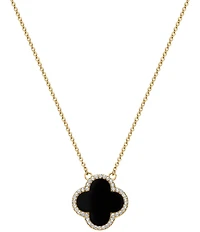 Electric Picks Icon Black Clover Short Pendant Necklace