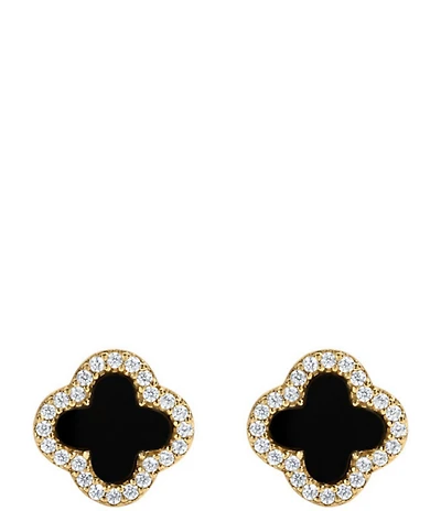 Electric Picks Icon Rhinestone Stud Earrings