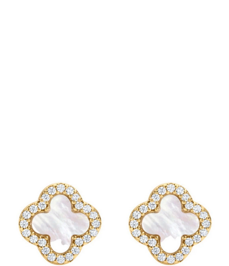 Electric Picks Icon Rhinestone Stud Earrings