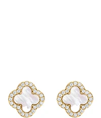 Electric Picks Icon Rhinestone Stud Earrings