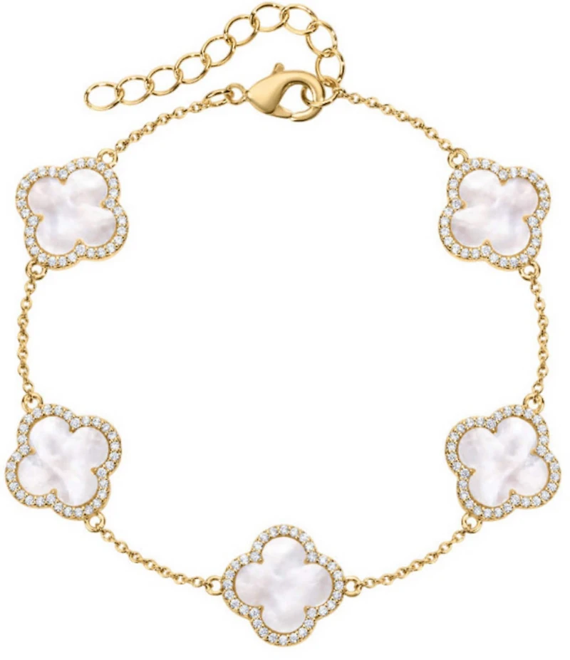 Electric Picks Icon Clover Line Bracelet