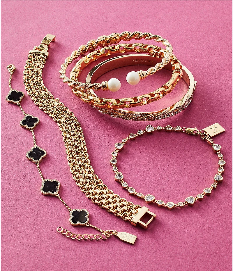 Electric Picks Icon Clover Line Bracelet