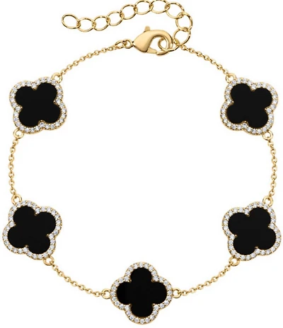 Electric Picks Icon Clover Line Bracelet