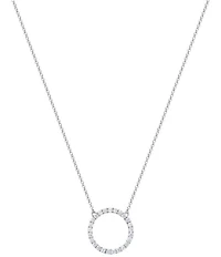Electric Picks Inner Circle Rhinestone Short Pendant Necklace