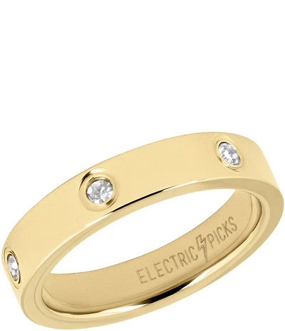 Electric Picks Knock Out Band Ring