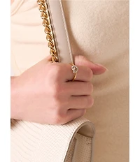 Electric Picks Knot Over It Rhinestone Band Ring
