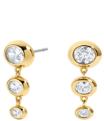 Electric Picks Rhinestone Rain Drop Earrings