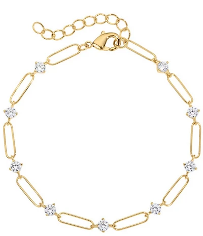 Electric Picks Showgirl Rhinestone Chain Line Bracelet