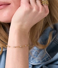 Electric Picks Showgirl Rhinestone Chain Line Bracelet