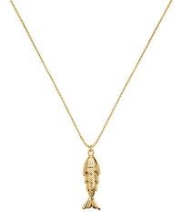 Electric Picks Summer Catch Fish Short Pendant Necklace